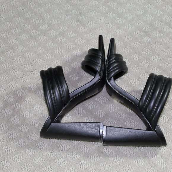 Steve Madden Women's 6M Black Puffy Open Square Toe Slide On Heels - Picture 4 of 6